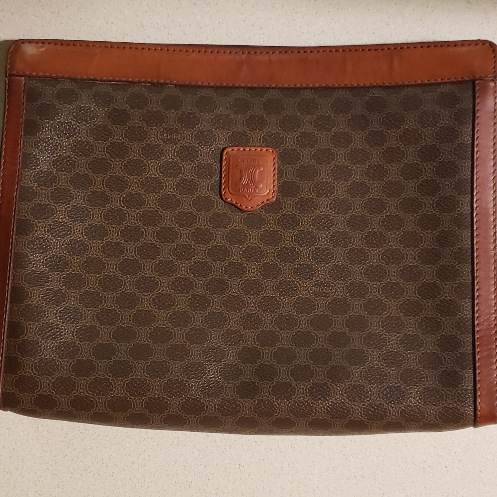 Céline vintage macadam clutch